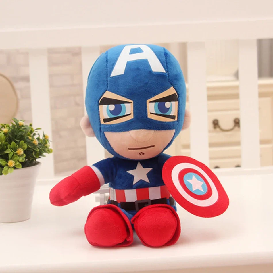 2026 Man Spidermaned Plush Toys Movie Dolls MarvelAvengers Soft Stuffed Hero Captain America Iron Christmas Gifts for Kids