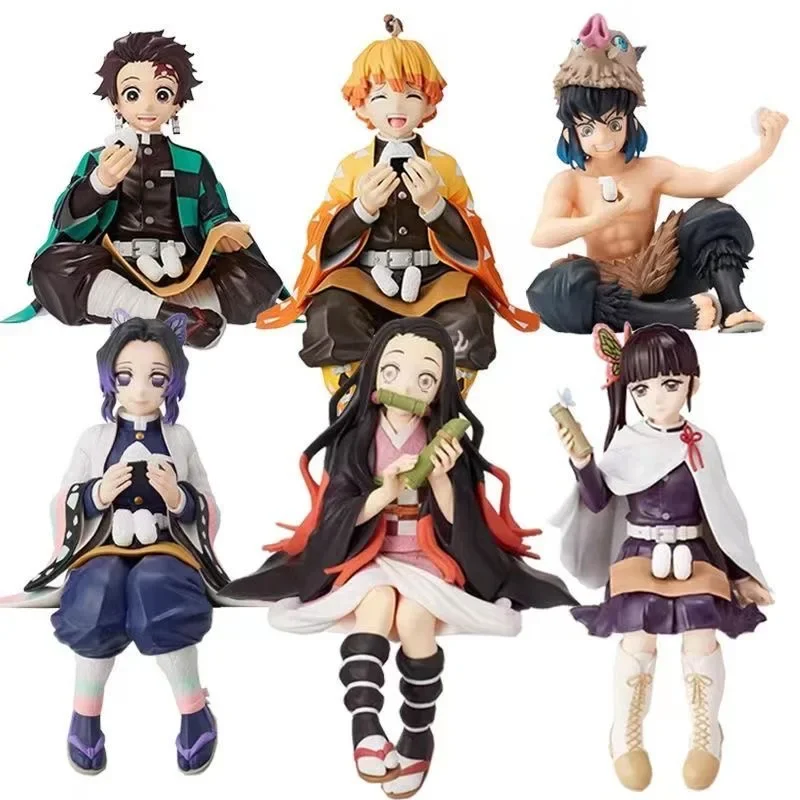 2026 Anime Demon Slayer Figure Kamado Tanjirou Nezuko Sitting Posture Action Figure PVC Model Doll Collection Toy Gift Kids - Image 3