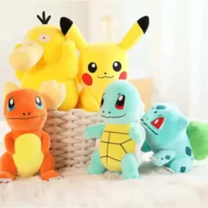 NEW Pokemon Plush Toy Gengar Charmander Squirtle Bulbasaur Eevee Pikachu Peluche Doll Anime Stuffed Gift for Kids Children