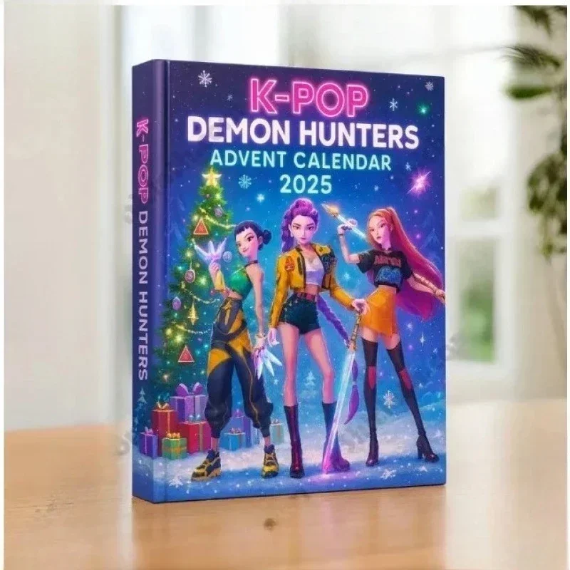 *In stock Christmas K-pop Demon Hunting 24pc Advent Calendar Surprise Blind Box K pop Dolls Halloween Boxes Figure Gift Kid Toys