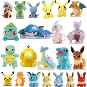 2026 Pokemon Plush Toy High Quality Anime Cartoon Pikachu Charmander Squirtle Bulbasaur Stuffed Doll Gift For Kids Children..