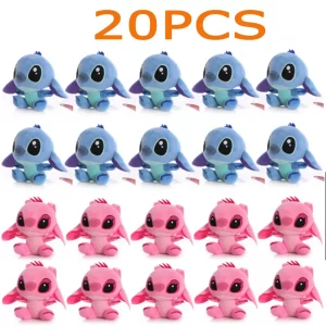 2026 10Pcs/Lot Cute Cartoon Lilo and Stitches Small Pendant Plush Toy,4 10CM Kawaii Plush Keychain Kids Best Chirstmas Gift Toys